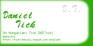 daniel tick business card